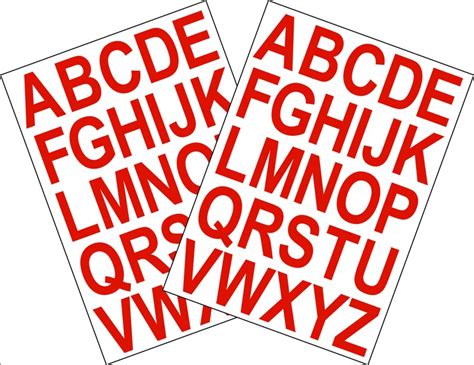 Alphabet Letters Stickers Label Craft Self Adhesive Peel Off Etsy