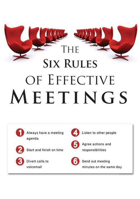 Learn The Six Rules Of An Effective Meeting For More Information On