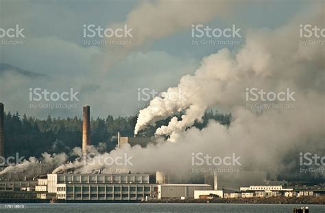 Major Mill Pollution Stock Photo Download Image Now Paper Mill