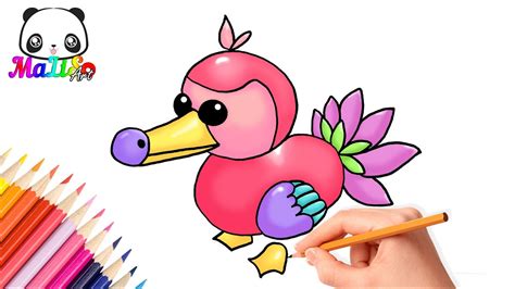 Как нарисовать Додо из Адопт Ми Роблокс How To Draw Dodo Bird Roblox