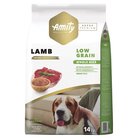 Amity Super Premium Low Grain Cordeiro Ração Flex