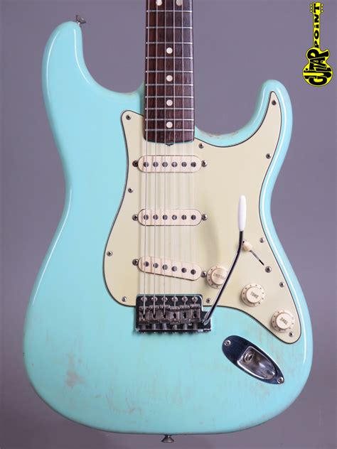 1964 Fender Stratocaster Surf Green Refin Vi64festrsgrefl50469