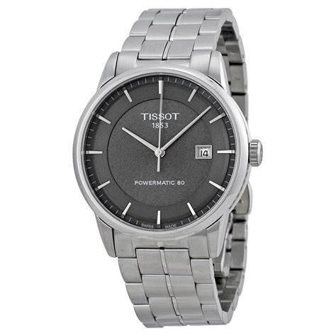 Tissot Luxury Powermatic 80 Anthracite Dial Mens Watch T0864071106100