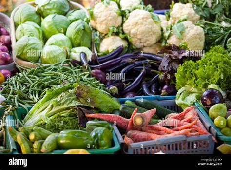Vegetables In A Market In Islamabad Pakistan Stock Photo Alamy