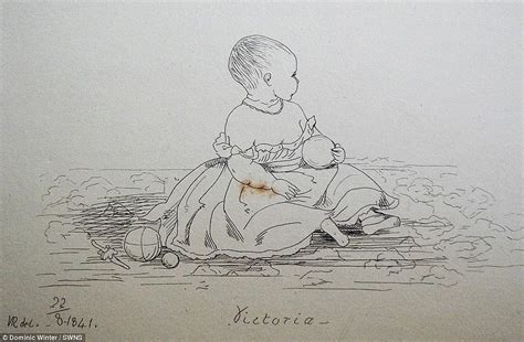 Extremely Rare Etchings Of Queen Victorias Baby Daughter