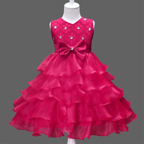2021 Girl 2017 Sleeveless Kid Girl Party Dress Princess Dress Nina 6 7