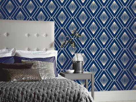 Blue And White Wallpaper Bandq Shardiff World