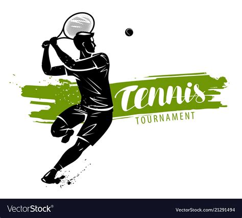 Tennis Banner Sport Concept Royalty Free Vector Image