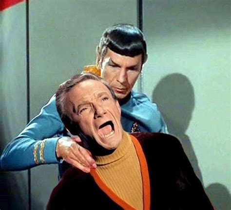 Things You Just Dont See Everyday Mr Spock Giving A Vulcan Nerve