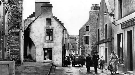 Tour Scotland Old Photograph People Victoria Street Kirkwall Orkney
