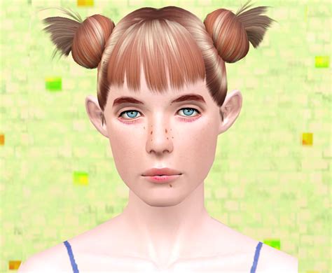 Mod The Sims Wcif This Super Cute Double Bun Hair