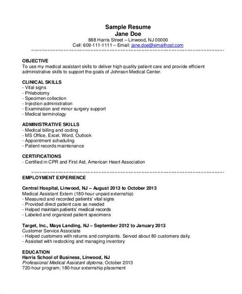 Medical coder resume template (text format). 10+ Medical Assistant Resume Templates - PDF, DOC | Free ...