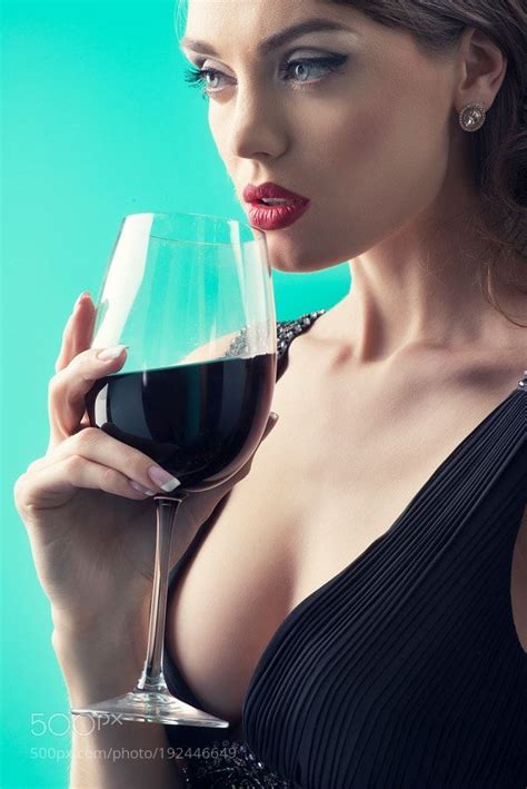 Red Wine By Valery 1 Models Fashion Glamourphotos Fashionphotography Red Wine Woman Wine