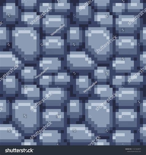 Ground Or Stone Texture Tile Seamless Pattern For Pixel Art Style Game