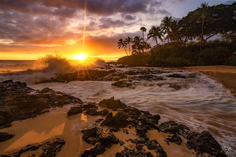 Maui Sunset Makena Cove Maui Hawaii Mickey Shannon Photography