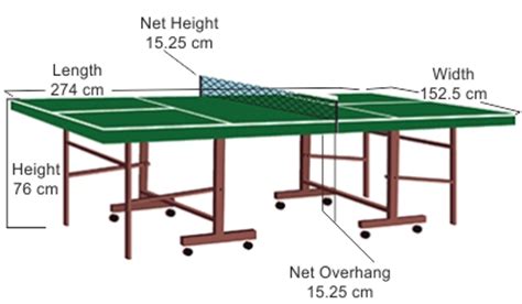 Maximum diameter of cord or metal net cable: Everything You Need to Know About Ping Pong Table Dimensions