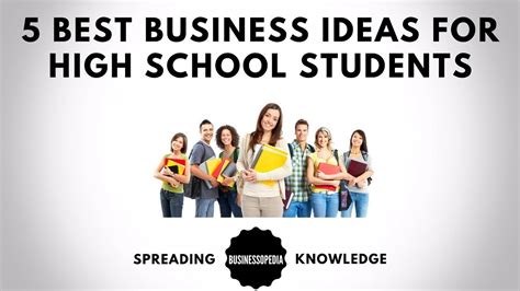 5 Best Small Business Ideas For High School Students Youtube