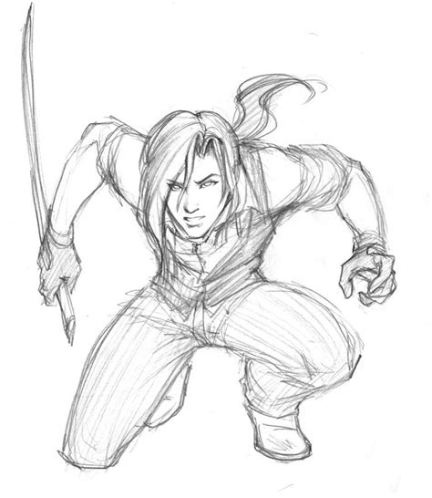 Sketch Kijo Crouching By Ninjafaun On Deviantart