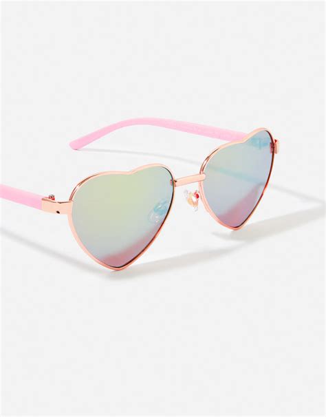 Girls Heart Aviator Sunglasses Girls Sunglasses Accessorize Uk