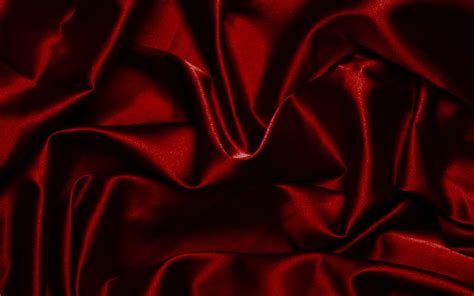 Dark Red Silk Texture Fabric Texture Silk Dark Red Fabric Background Silk With Waves Hd