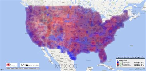 Data Density Maps For Registered Voters
