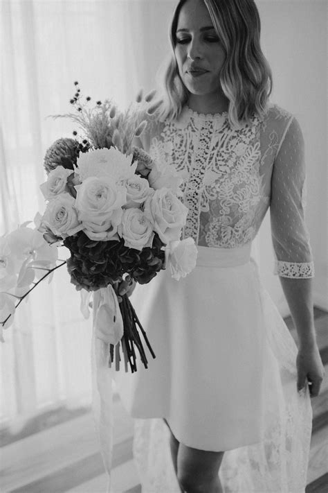 Holly And Brads Stylish Diy Wedding On The South Coast Nouba Weddings Short Wedding Dress