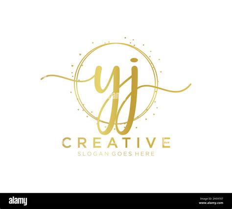 Yj Feminine Logo Usable For Nature Salon Spa Cosmetic And Beauty