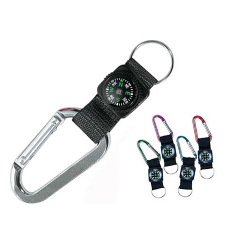 Carabiner With Compassrp 0434red River Promos