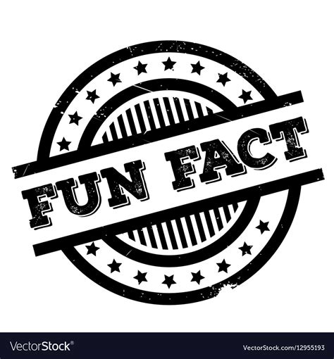 Fun Fact Rubber Stamp Royalty Free Vector Image