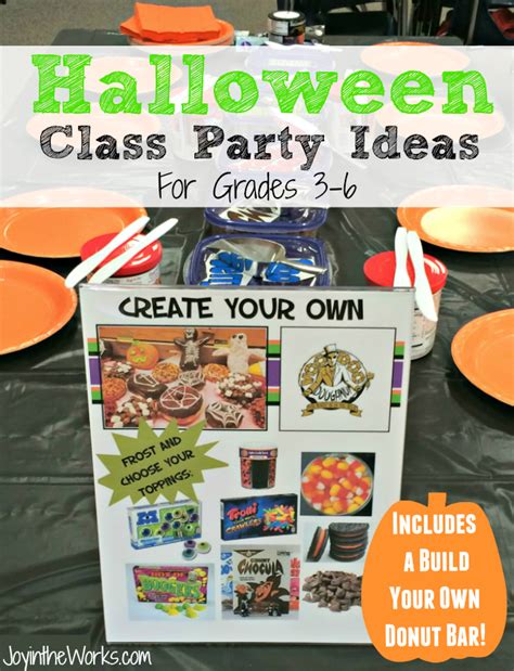 Halloween Class Party Ideas For Grades 3 6 Joy In The Works