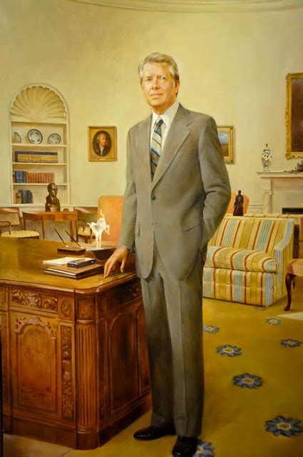 Jimmy Carter Presidential Portrait By Robert Templeton 1980 At The