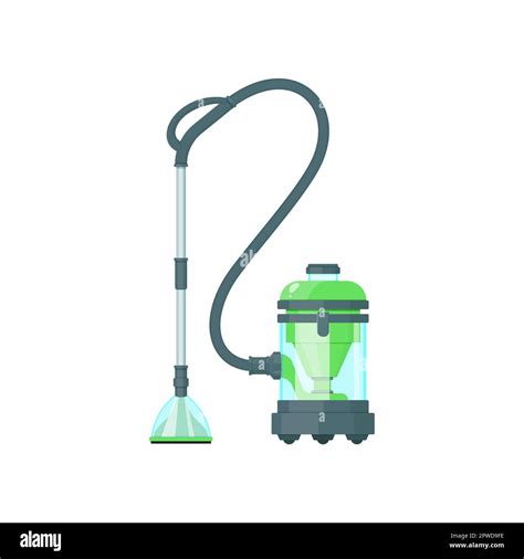 Green Vacuum Cleaner Cartoon Illustration Stock Vector Image Art Alamy