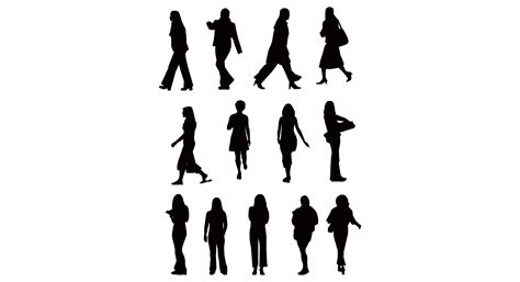Silhouette Woman Clip Art Library
