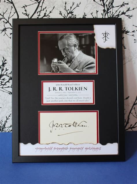 Jrr Tolkien Autograph Framed Signed Display The Hobbit The Lord Of