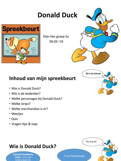 Donald Duck Spreekbeurt Pdf