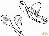Coloring Sombrero Maracas Mexican Hat Printable Mexico Chili Drawing Pepper Getdrawings Getcolorings Mayo Cinco Popular Coloringhome sketch template