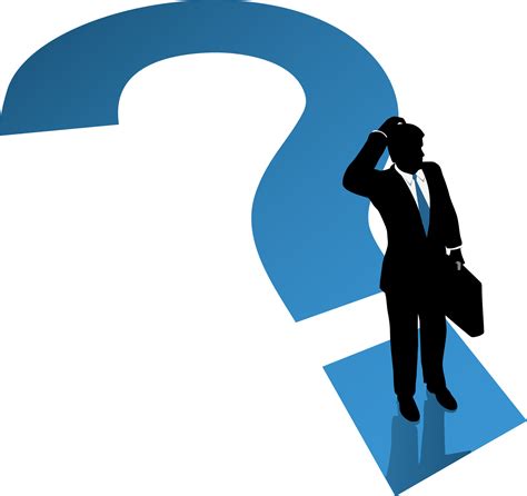 Question Mark 3d Man Thinking Png Free Transparent Png Images
