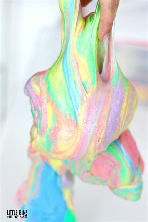 Unicorn Slime Recipe With Stretchy Homemade Slime