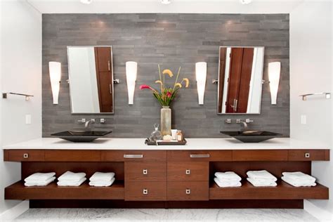 Contemporary bathroom vanity features simple & elegant taste with durable construction, fit perfectly with most bathroom decor. 20+ Bathroom Vanity Designs, Decorating Ideas | Design ...