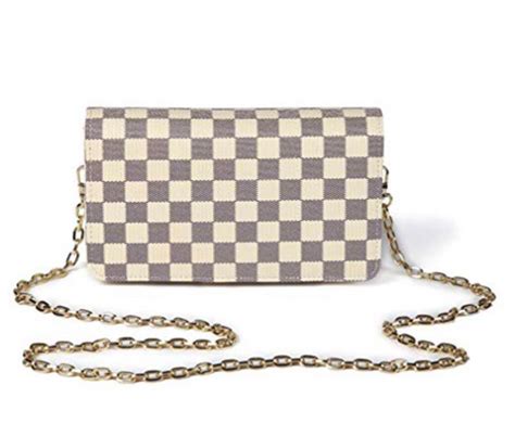 Louis Vuitton White Checkered Backpack Dupe