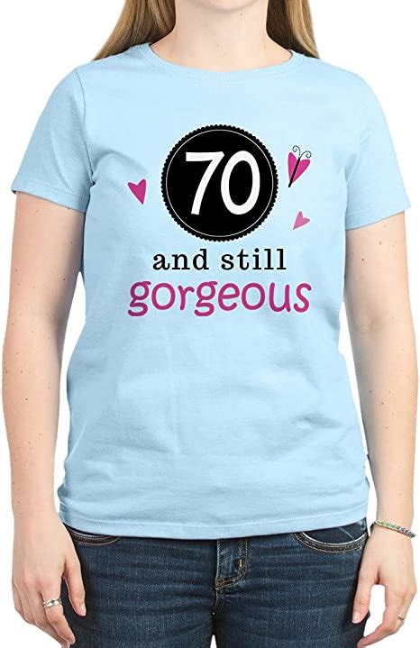 CafePress T Shirt Humoristique 70e Anniversaire Pour Femme Amazon Fr