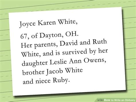 4 Ways to Write an Obituary - wikiHow