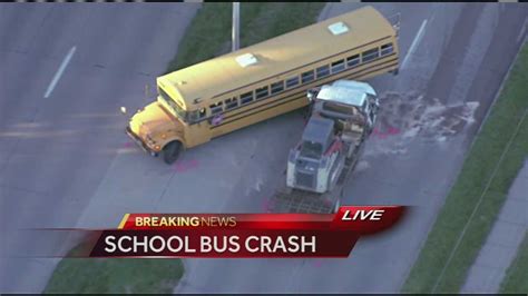 Images Several Injured In School Bus Crash