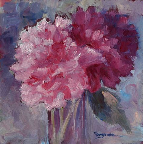 Peonies Oil Painting By Carlene Dingman Atwater Find On