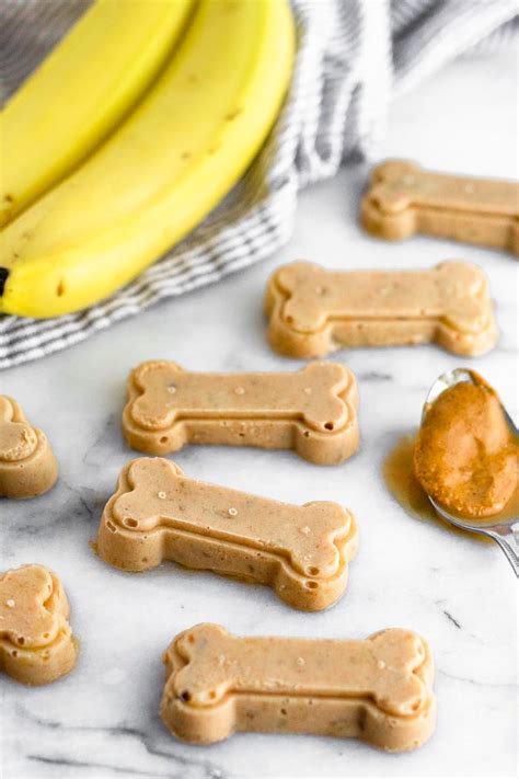 Homemade Frozen Peanut Butter Banana Dog Treats Eat The Gains
