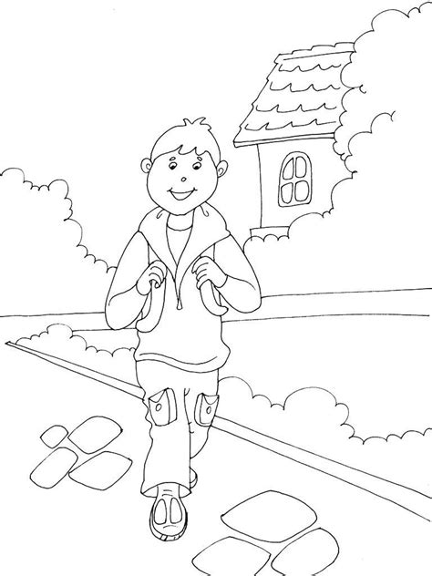 Coloriage Ecole 17  Coloriage Ecole  Coloriages Metiers