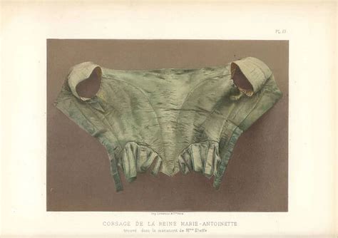 Bodice Of Queen Marie Antoinette Chromolithograph