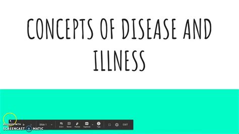 Concepts Of Health And Illness Youtube