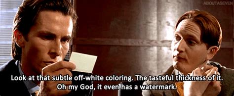 The card we're referencing is, of course, paul allen's pierce & pierce business card from the 2000 horror/thriller film, american psycho. Irish lads perfectly parody American Psycho's business ...