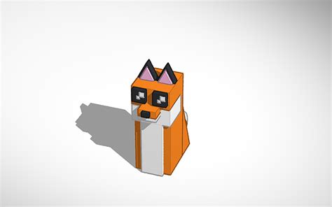 3d Design Cute Fox Tinkercad